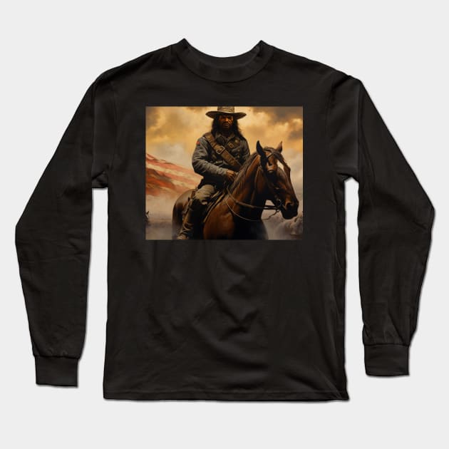 Buffalo Soldier - Close up Long Sleeve T-Shirt by UrbanLifeApparel